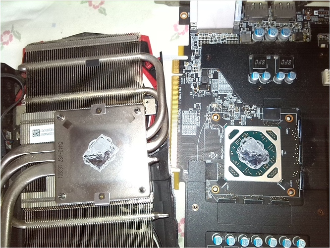 Old thermal paste